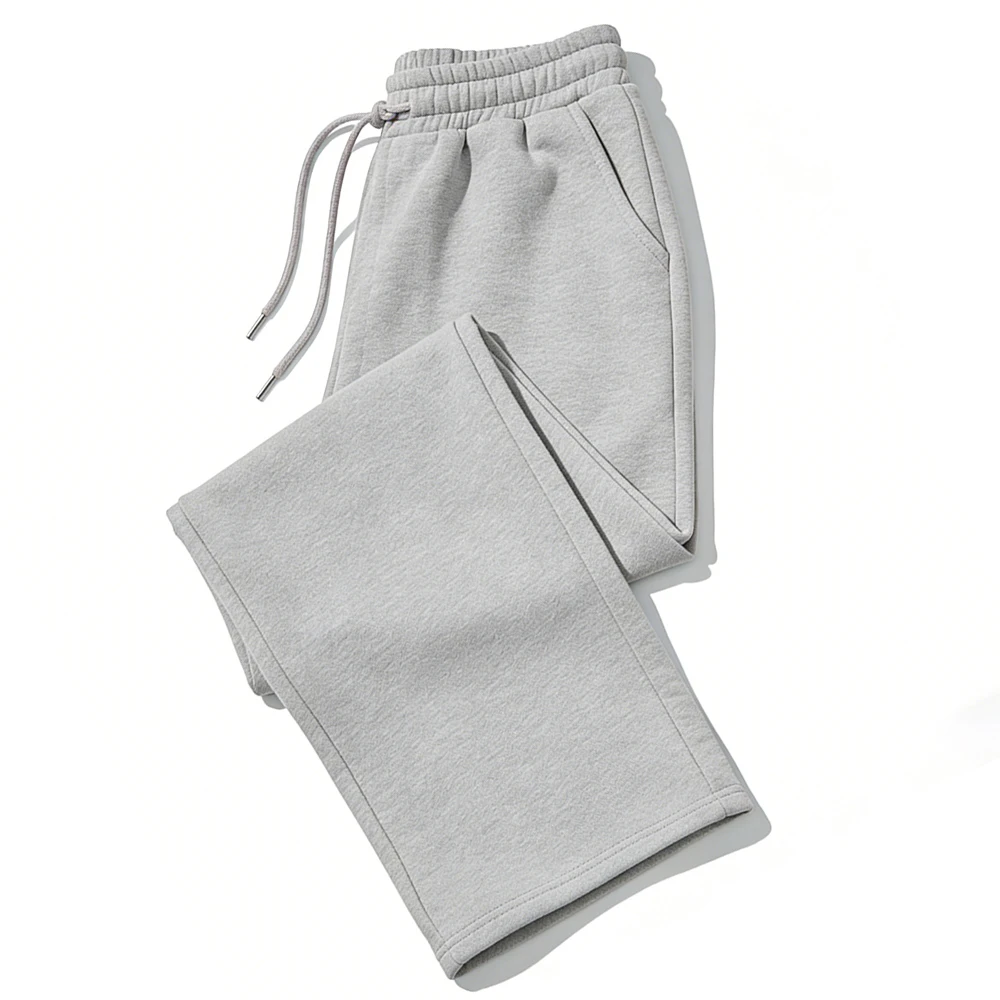 Mens Sweatpants Straight Fit Joggers for Sports and Streetwear Loose Oversized Casual Pant Drawstring Multi-pocket Men Long Pant