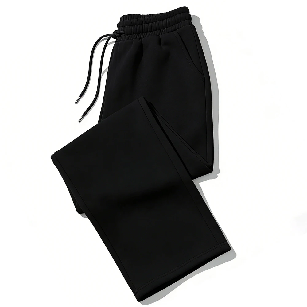 Mens Sweatpants Straight Fit Joggers for Sports and Streetwear Loose Oversized Casual Pant Drawstring Multi-pocket Men Long Pant