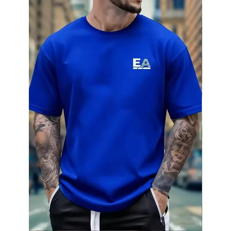 Summer New High-end Pure Cotton Korean-style Casual and Versatile Round-neck Short-sleeved T-shirt, All-cotton Light Luxury