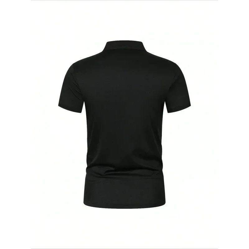 Cotton, Sizes S-4XL Unisex Retro Hip Hop T-shirt, Y2K Style Polo Shirt, Short-sleeved T-shirt with Embroidered Lettering