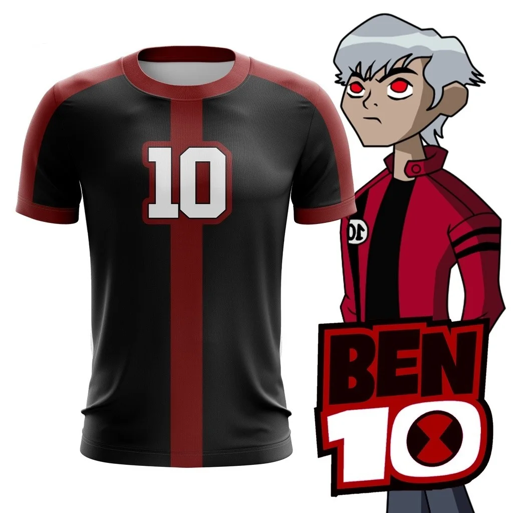 Animated Omnitrix Ben10 3D Print Men T-shirt Summer Outdoor Training Quick Dry Breathable Sport Football Jersey Short-sleeve Top