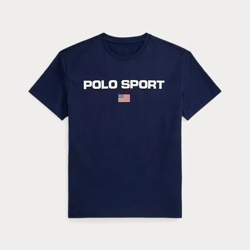 Luxurious brand men's T-shirt, 100% cotton, suitable for both men and women, 2026 summer new style, new design