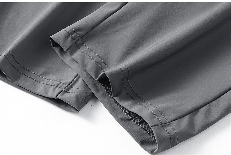 Summer Cool Pants Men 8XL Plus Szie Sweatpants Fashion Casual Stretch Pants Male Big Size 7XL 8XL Summer Trousers Black Grey