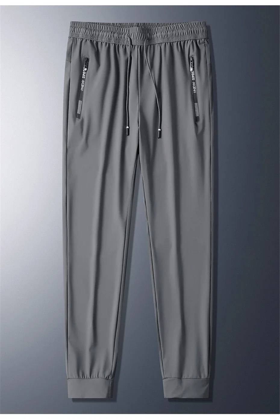 Summer Cool Pants Men 8XL Plus Szie Sweatpants Fashion Casual Stretch Pants Male Big Size 7XL 8XL Summer Trousers Black Grey