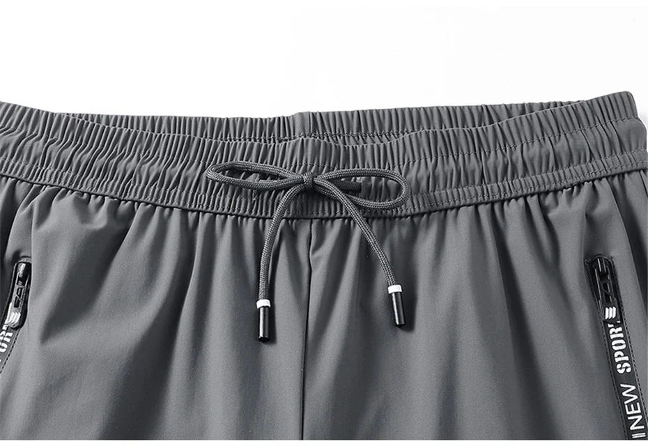 Summer Cool Pants Men 8XL Plus Szie Sweatpants Fashion Casual Stretch Pants Male Big Size 7XL 8XL Summer Trousers Black Grey