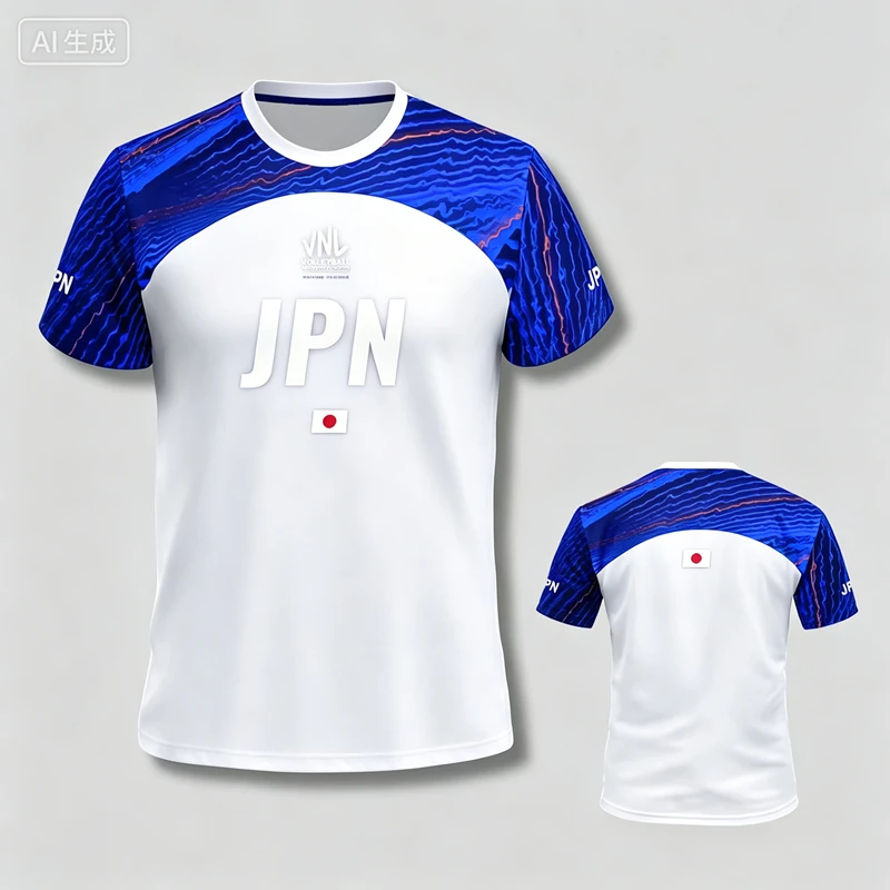 2026 New Arrive Style Japan Blue Volleyball Jersey Man Women Sport T-Shirt Comfort Breathable Tee 3D Fashion Clothes-moto Y2k