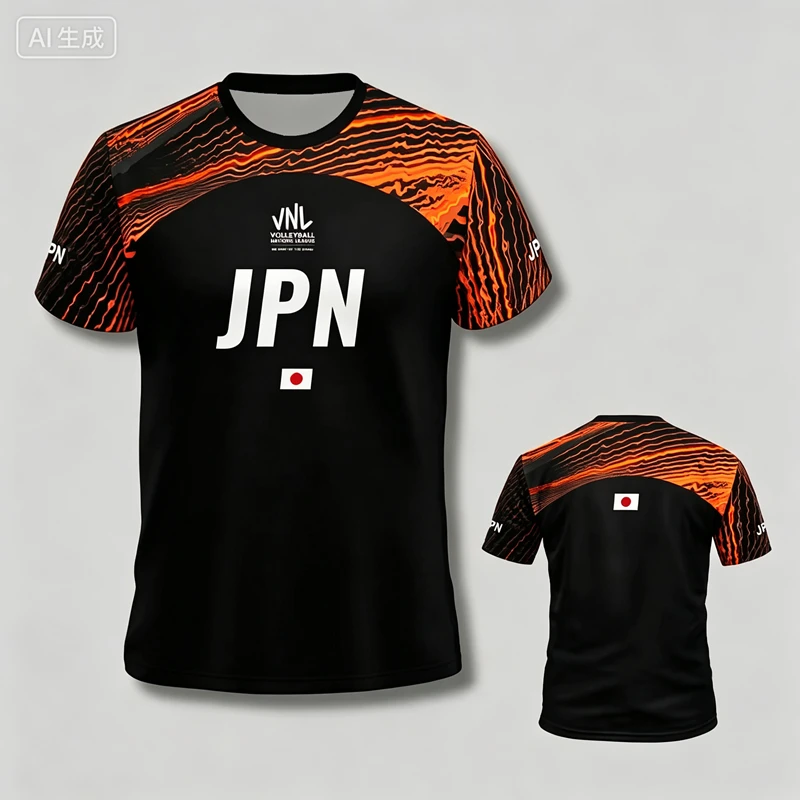 2026 New Arrive Style Japan Blue Volleyball Jersey Man Women Sport T-Shirt Comfort Breathable Tee 3D Fashion Clothes-moto Y2k