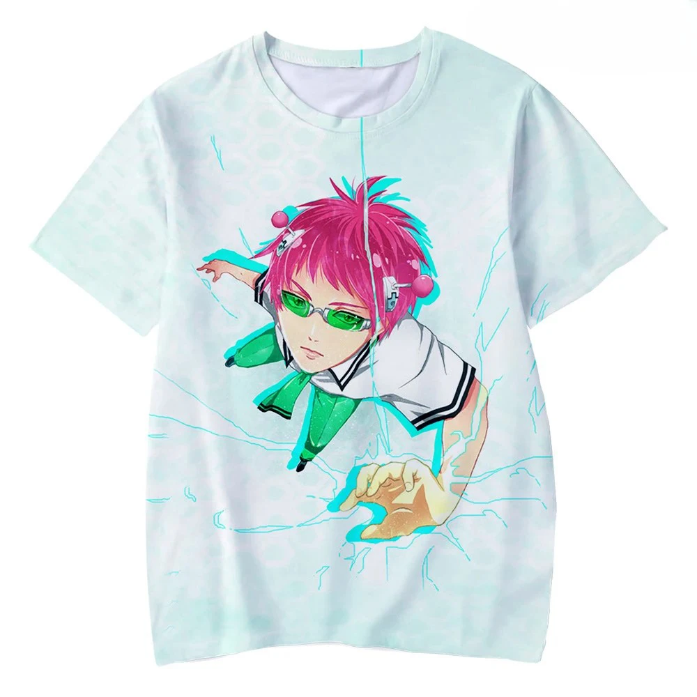 Saiki Kusuo No Sai Nan Men Printed T-shirt Miyagi Endgame Dorohedoro Backpack Young T Shirt Sakura Wars Cosplay Japan Anime Tees
