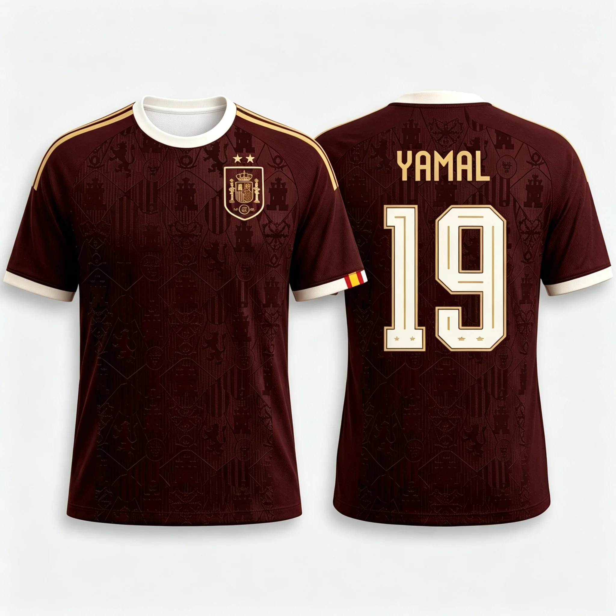 Spain 2026 World Champions Yamal Football Jersey Men's Women's Summer Sports T-shirt Breathable Quick Drying Streetwear Clothing