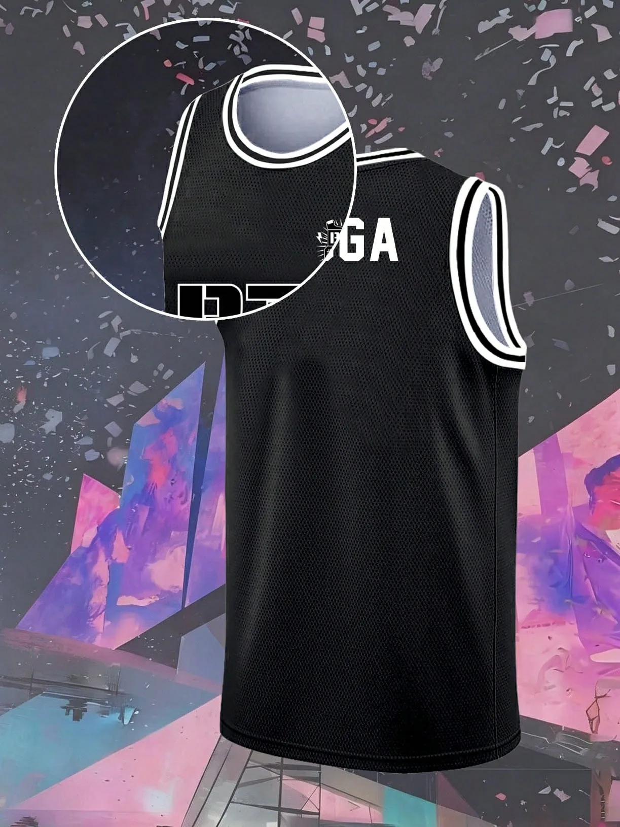 Fashion Men #92 Jersey Black Mesh Sleeveless Basketball Style Tank ARMY Fan Merch Casual Sport Streetwear Outfit