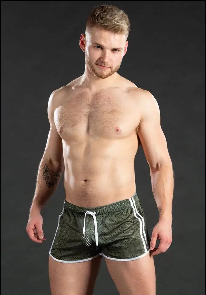2026 New Gym Mens Summer Running Shorts Quick Dry grid Workout Short Pants GYM Wear Men Training Beach Breathable sports Shorts
