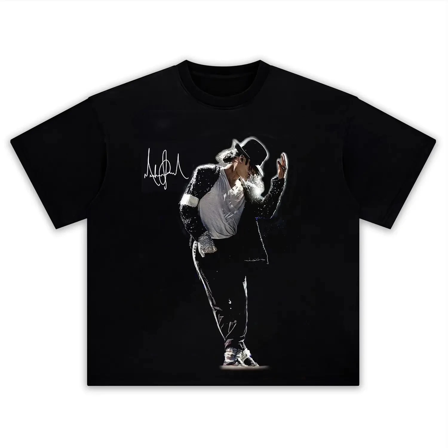 Michael Jackson Thriller Cotton TShirt Retro Streetwear Hip Hop Black Men's Clothing Women Clothing Tee 2026 Summer New T Shirt