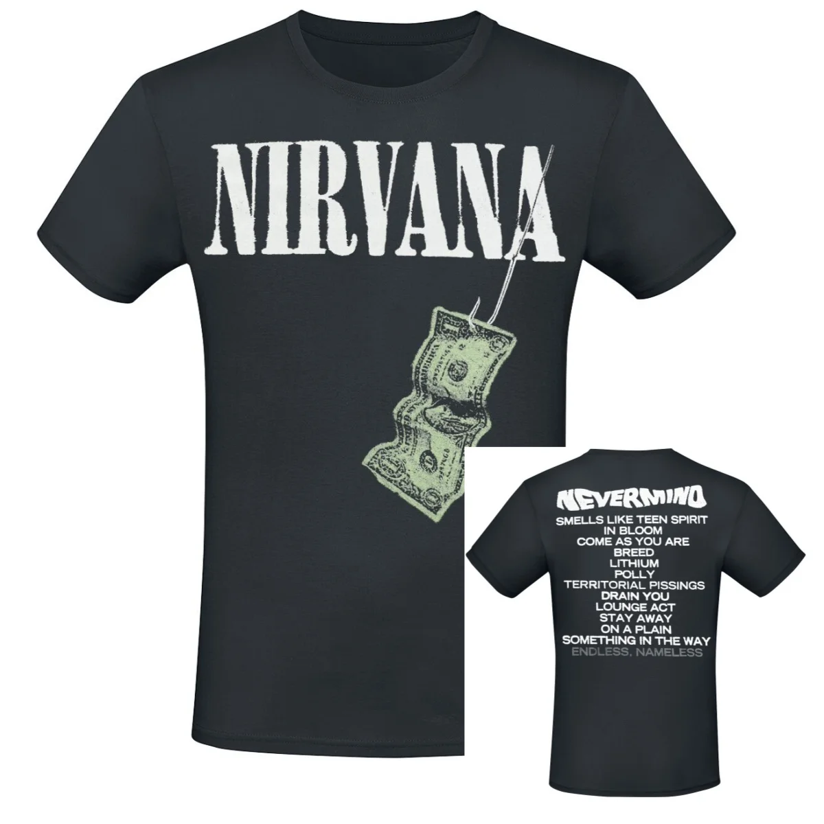 Nirvana T-Shirt Men Women Vintage Metal Rock Band Graphic Tee 100% Cotton Summer Streetwear Top