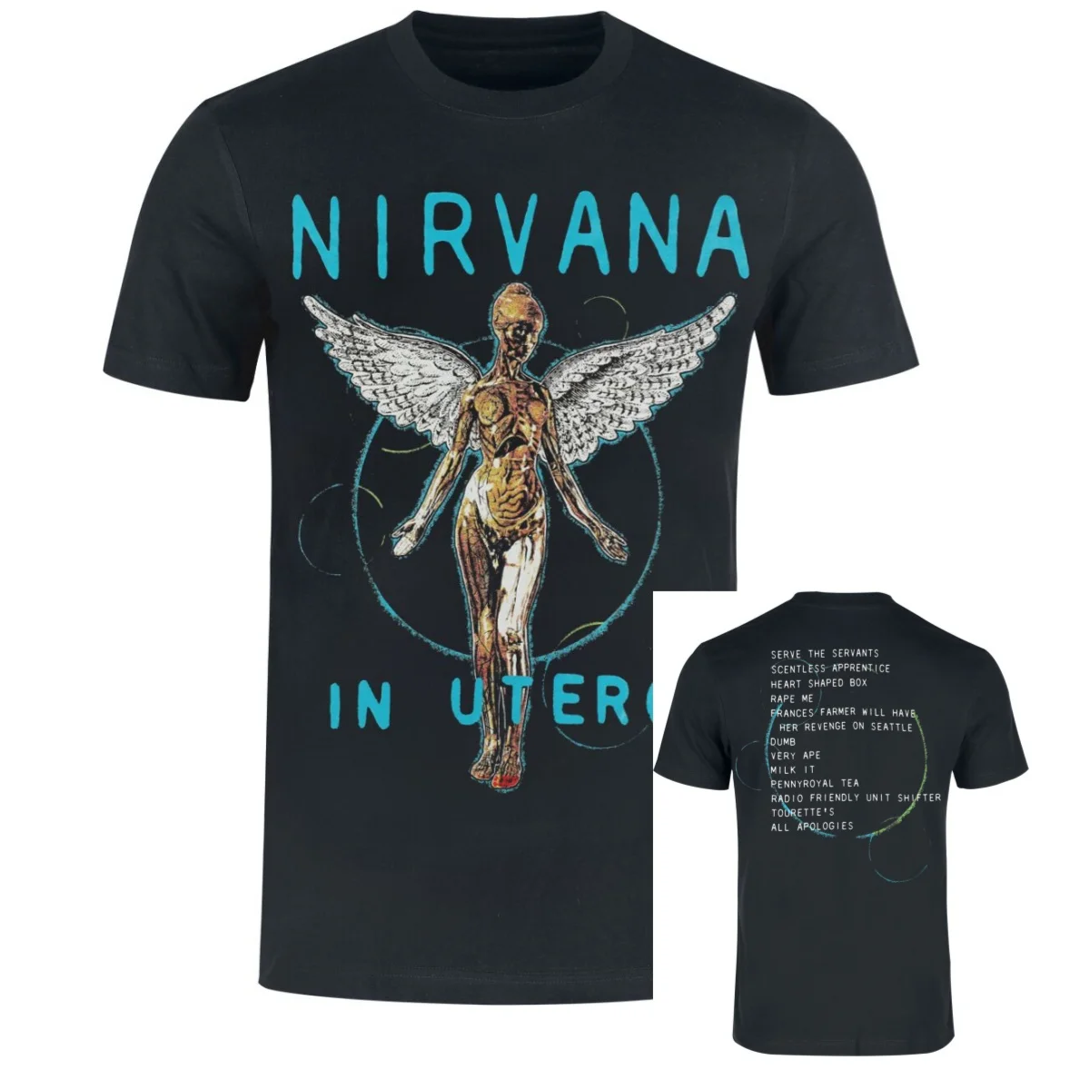 Nirvana T-Shirt Men Women Vintage Metal Rock Band Graphic Tee 100% Cotton Summer Streetwear Top