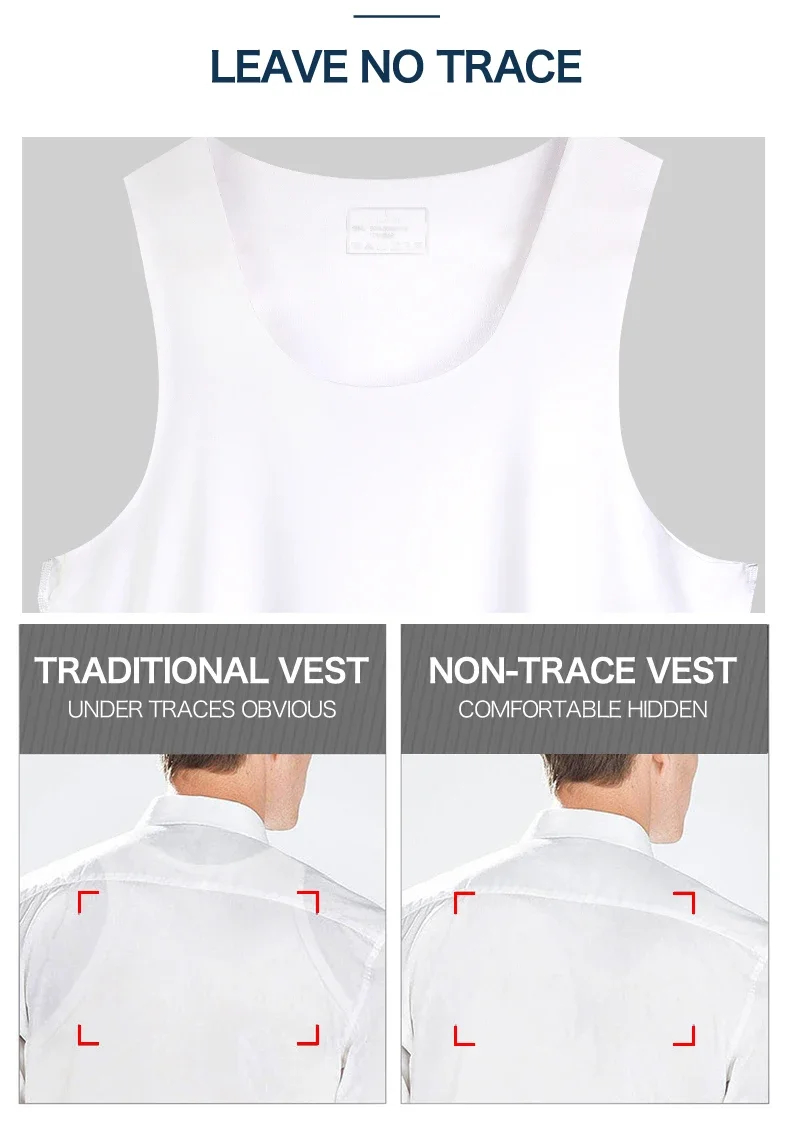 Men's vest, ice-silk seamless fitness tight breathable underwear, youth sports hurdles sleeveless base undershirt