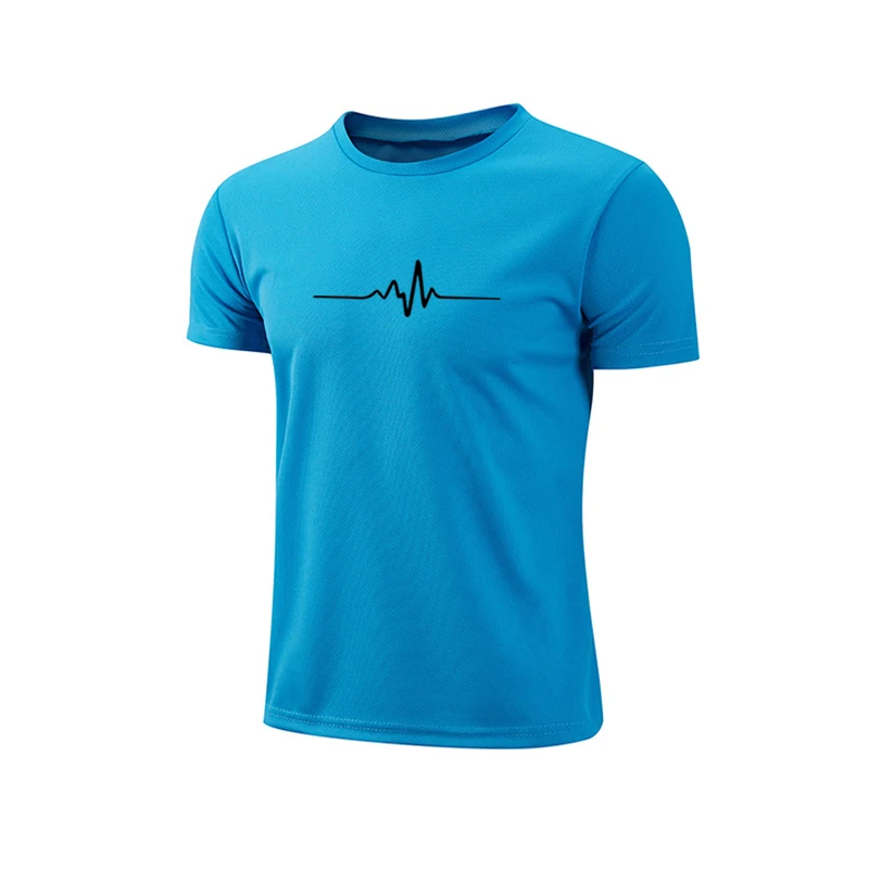 Daily 2026 Summer Men's Quick Dry Moisture Wicking Compression T-Shirt Soccer Jersey Running Jogging Athletic Gym Training Top
