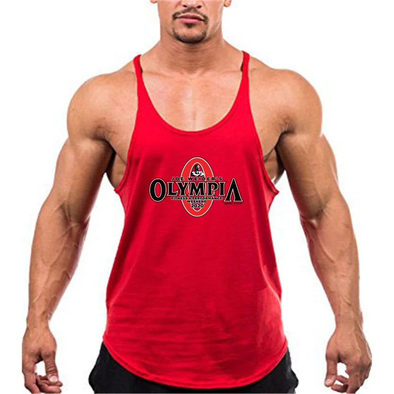 Summer Bodybuilding Sports Stringer Singlets Workout Wear Round Neck Loose-fit Men's Fitness Vests Unisex Casual Gym Tank Tops