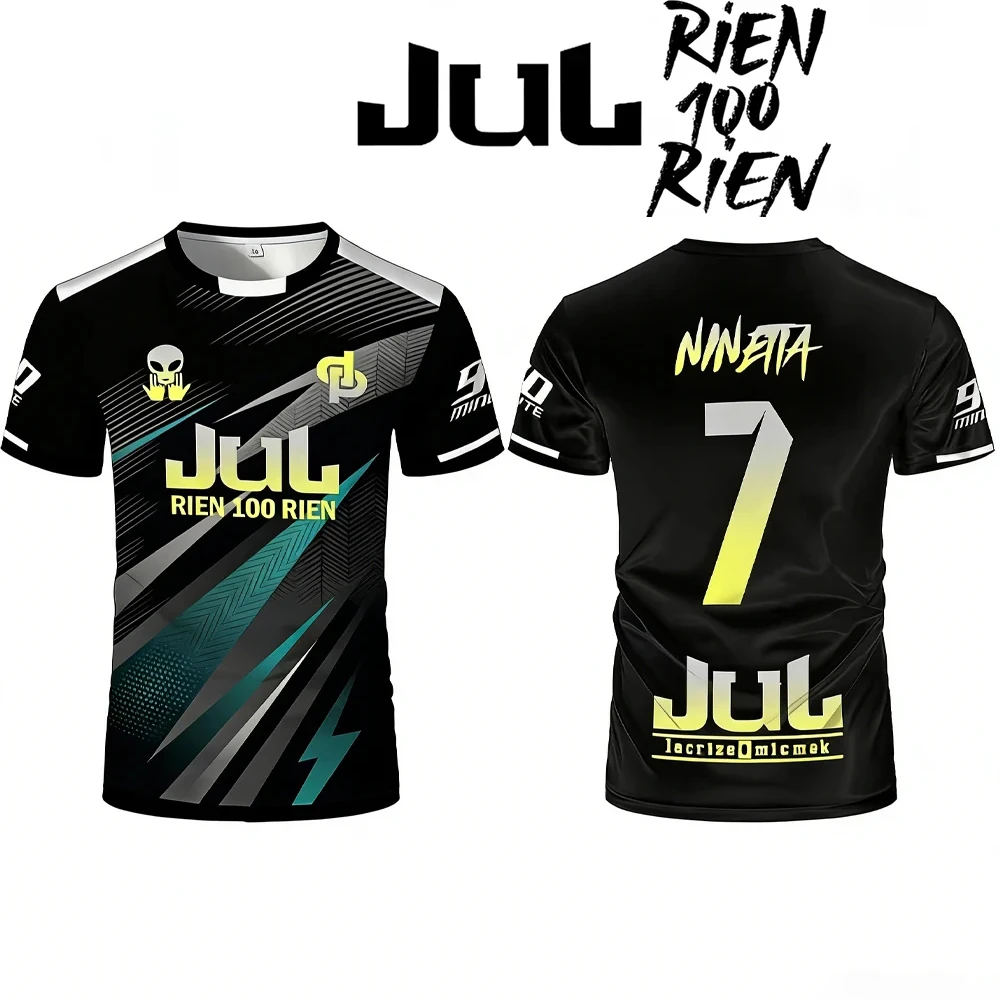 New JUL Toto Ninetta Printed T-Shirt Men's Women's Hip Hop Breathable Soccer Training Apparel Adult And Children's Sports Jersey