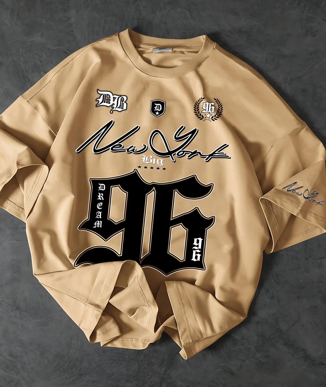 2025 New Fashionable 96 Digital Printed Jersey Breathable Round Neck T-shirt Outdoor Quick Drying Leisure Sports Top