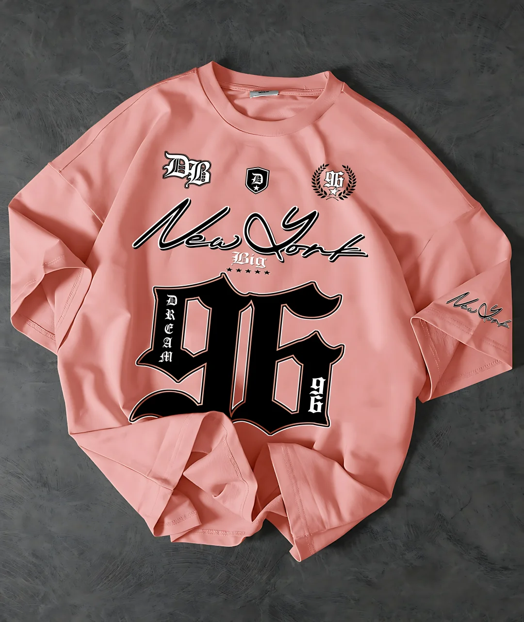 2025 New Fashionable 96 Digital Printed Jersey Breathable Round Neck T-shirt Outdoor Quick Drying Leisure Sports Top