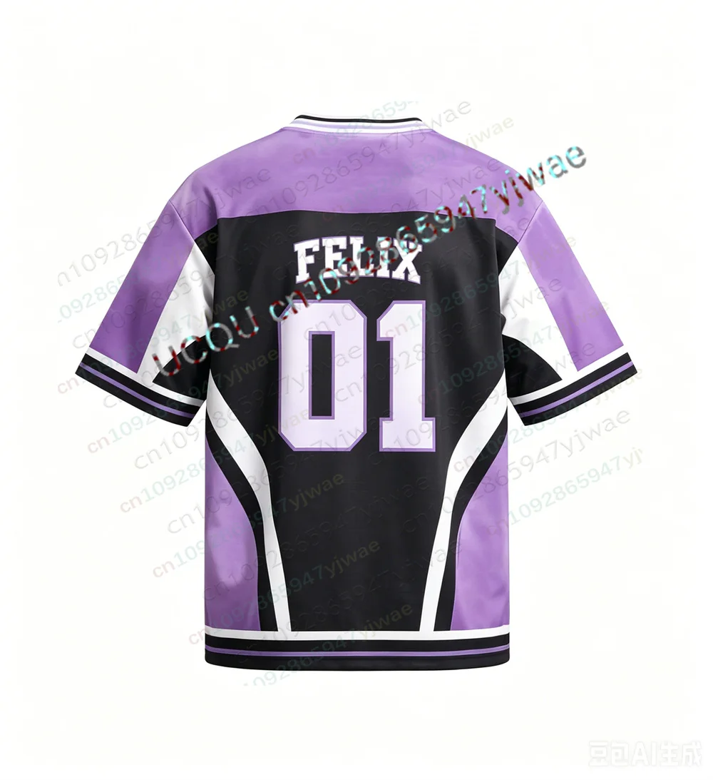 Run It Jersey 2026 Concert Fan T-Shirt Felix Member Printed Short Sleeved Fashionable Street Wear Summer Men'S Women'S T-Shirt