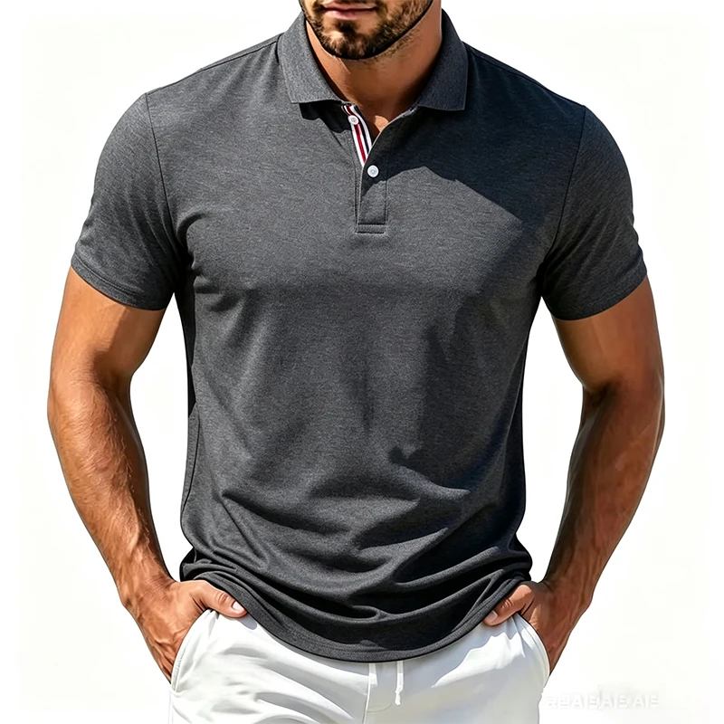 Men's Short Sleeve T Shirt Summer Mesh Male Clothing Breathable Soft Homme Tops Tee Black Tshirt Casual Fashion T-Shirt Men