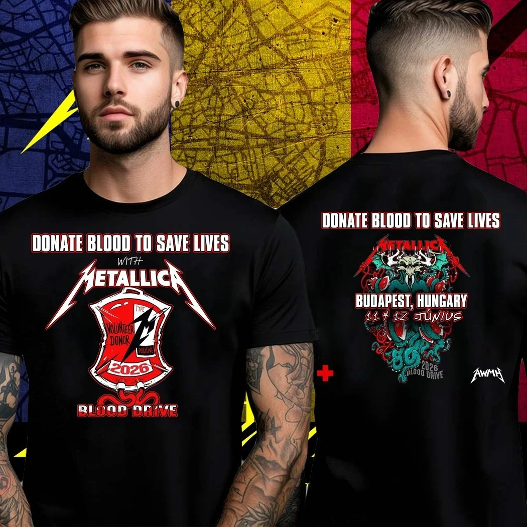 Metallica Dublin Ireland June 19 21 2026 Aviva Stadium Event Band T-Shirt Cotton Graphic Tee Men Women Summer Streetwear