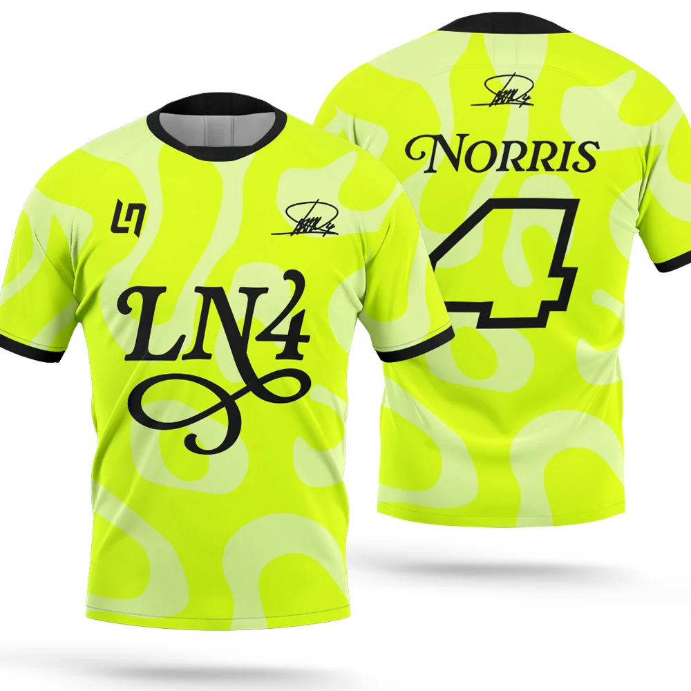 Lando Norris 1 Driver Summer Fashion 3D Quick-Dry Breathable Men's T-Shirt - Exclusive Racing Gear for Fans - Men's Clothing