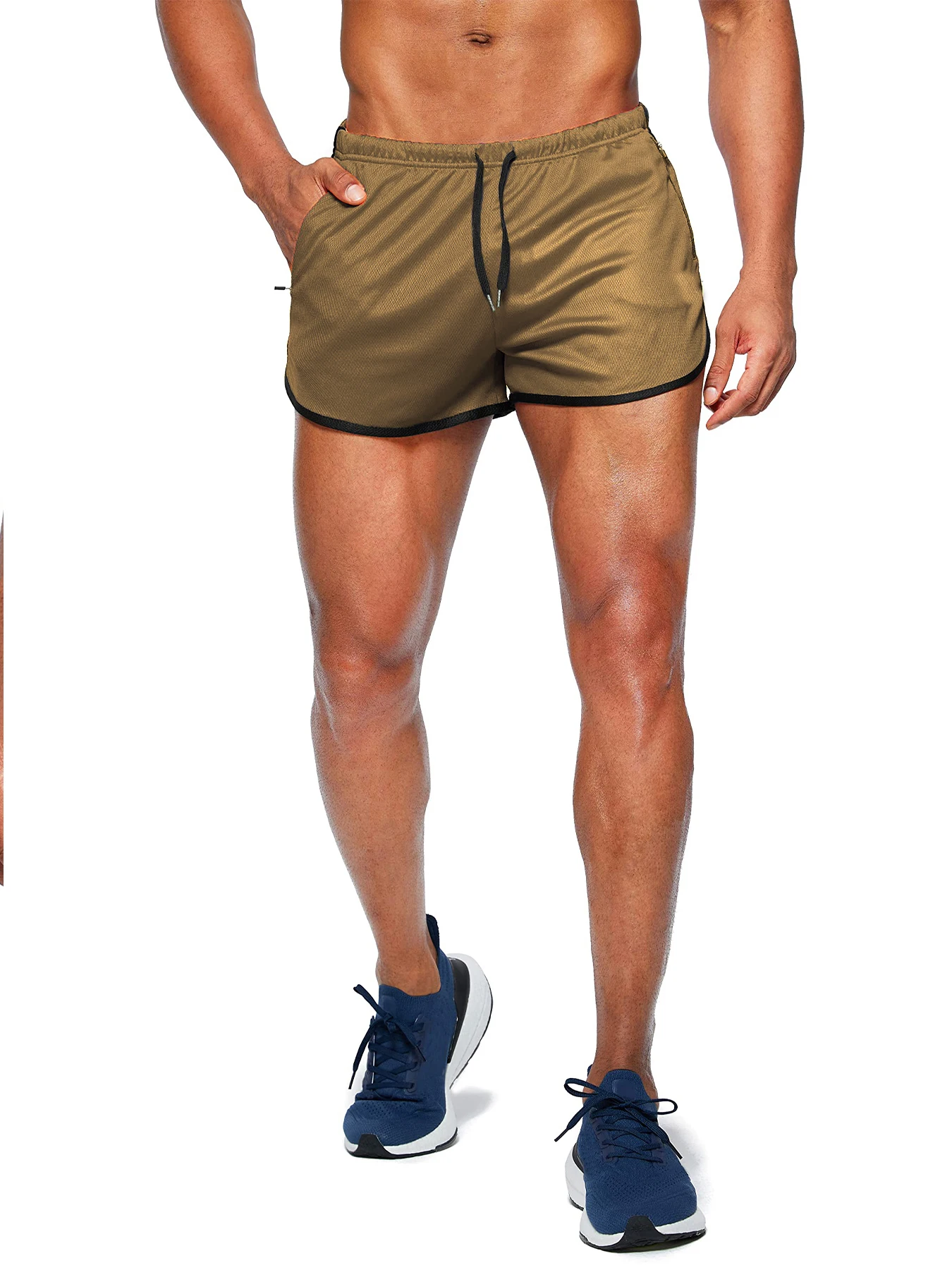 Men's New Beach Shorts Running Shorts 3-Inch Quick Drying Fitness Running Fashionable Fitness Shorts