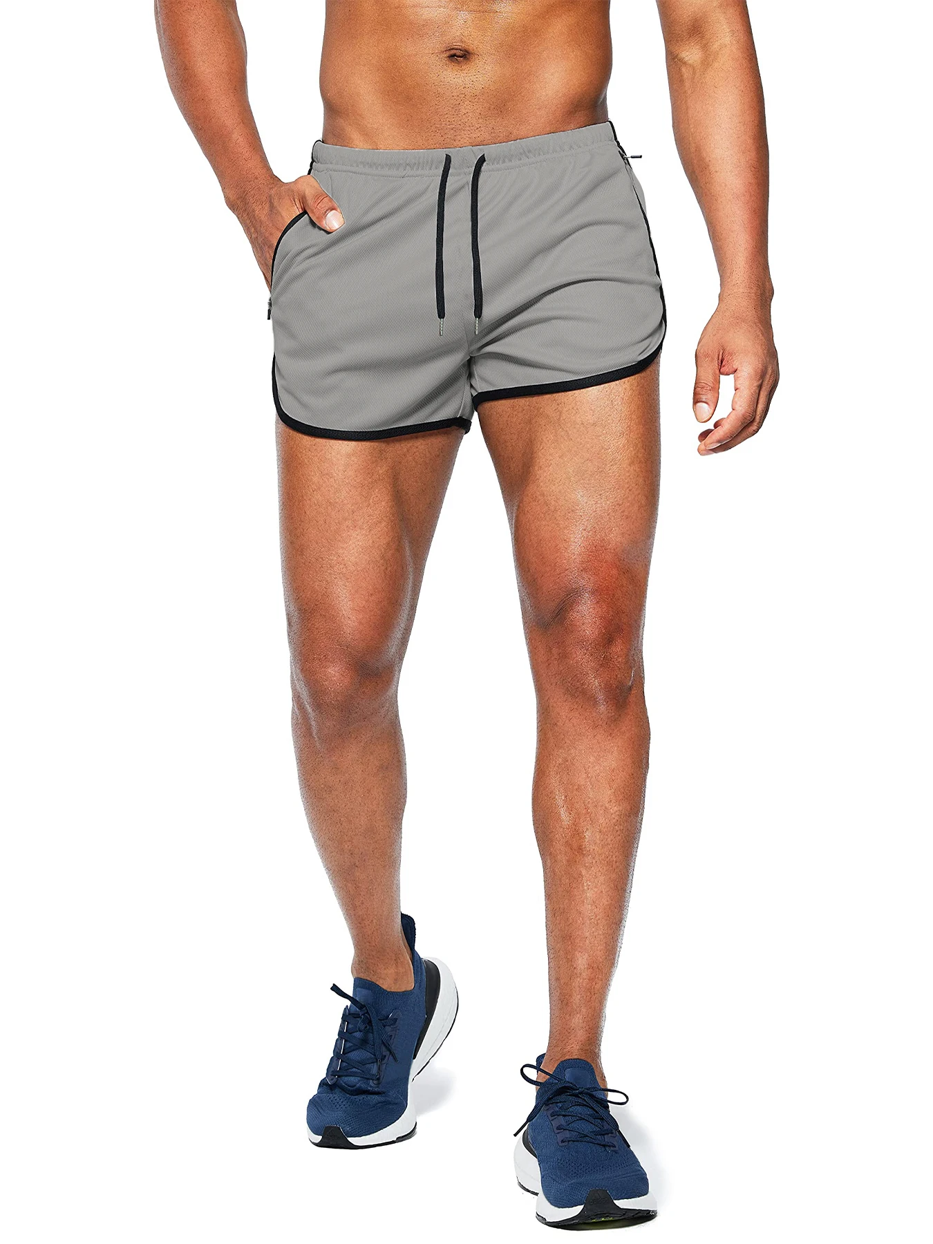 Men's New Beach Shorts Running Shorts 3-Inch Quick Drying Fitness Running Fashionable Fitness Shorts