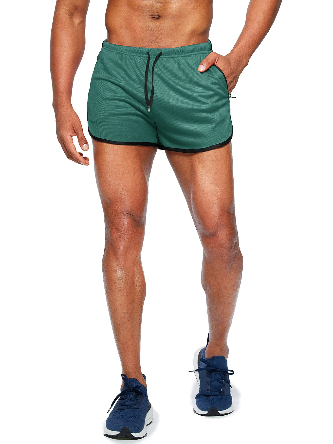 Men's New Beach Shorts Running Shorts 3-Inch Quick Drying Fitness Running Fashionable Fitness Shorts