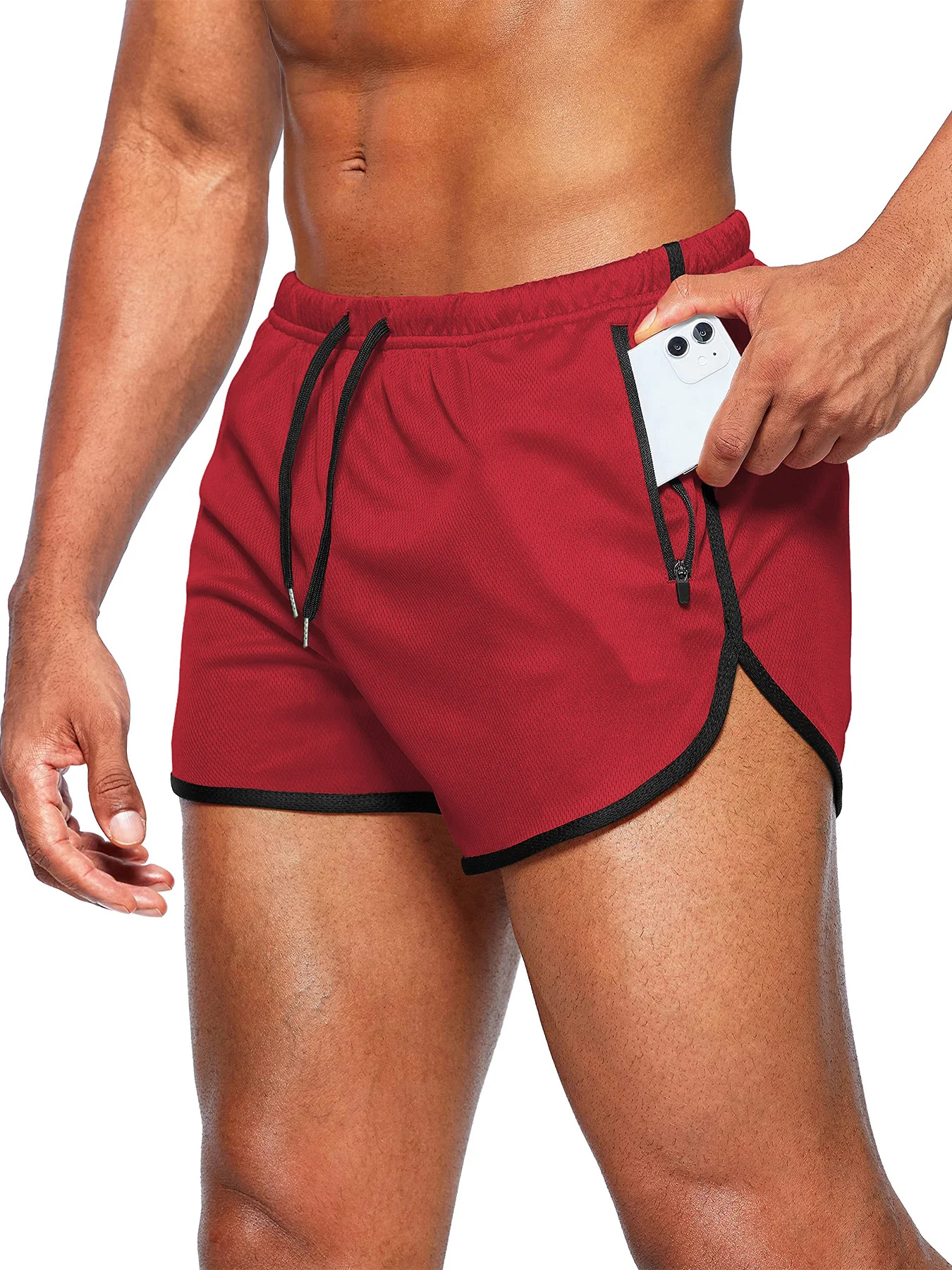 Men's New Beach Shorts Running Shorts 3-Inch Quick Drying Fitness Running Fashionable Fitness Shorts