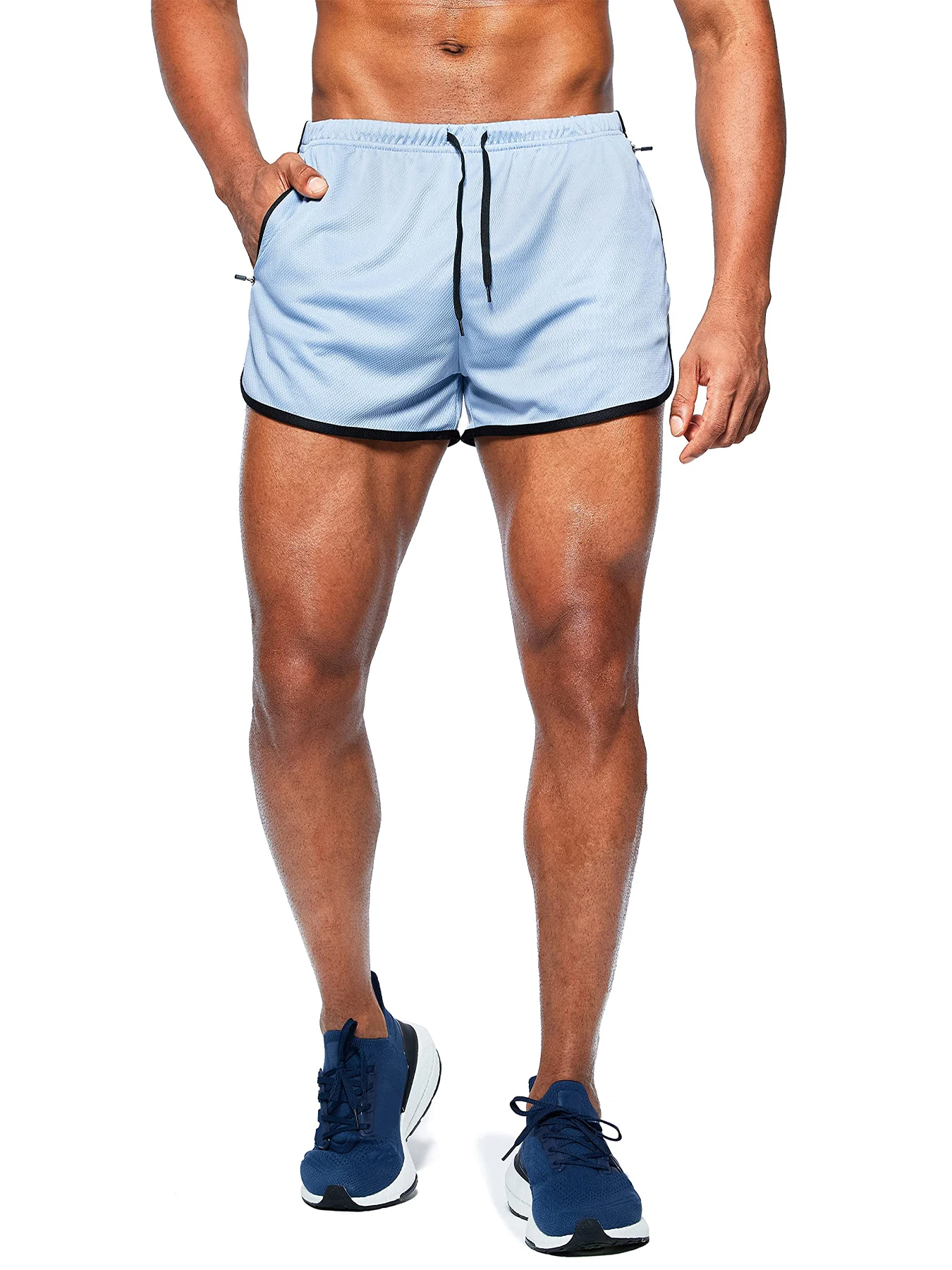 Men's New Beach Shorts Running Shorts 3-Inch Quick Drying Fitness Running Fashionable Fitness Shorts