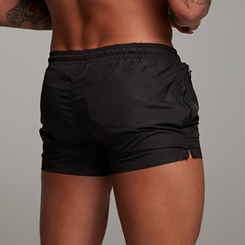 Men's Swimsuit Swim Shorts Summer Casual Beach Board Shorts for Men Quick Dry Running Surf Fitness Gym Shorts Zipper Pocket