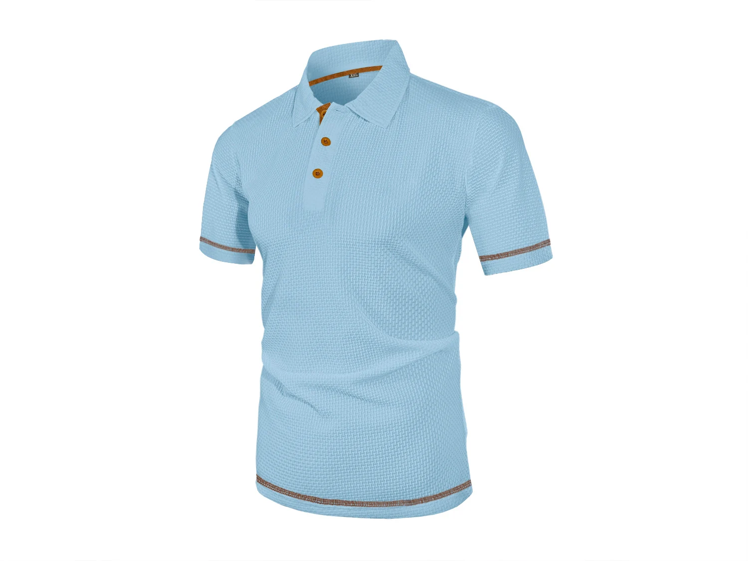 Summer ice silk lapel POLO men's short-sleeved T-shirt, men's top
