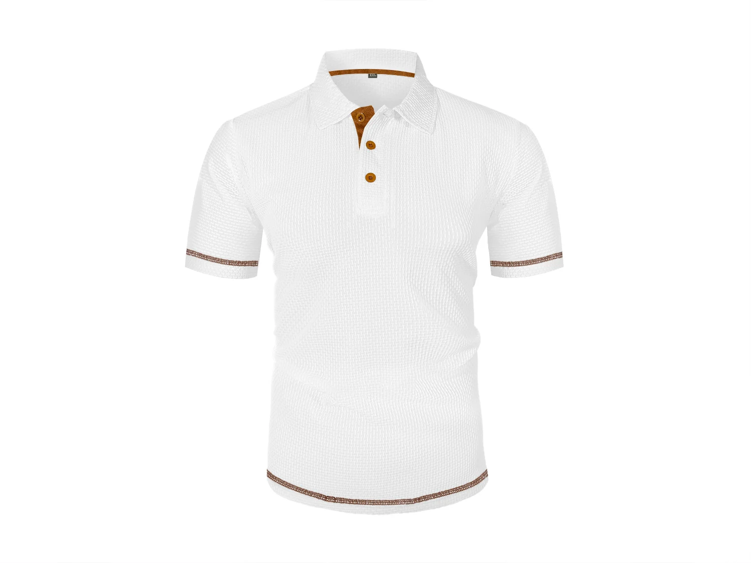Summer ice silk lapel POLO men's short-sleeved T-shirt, men's top