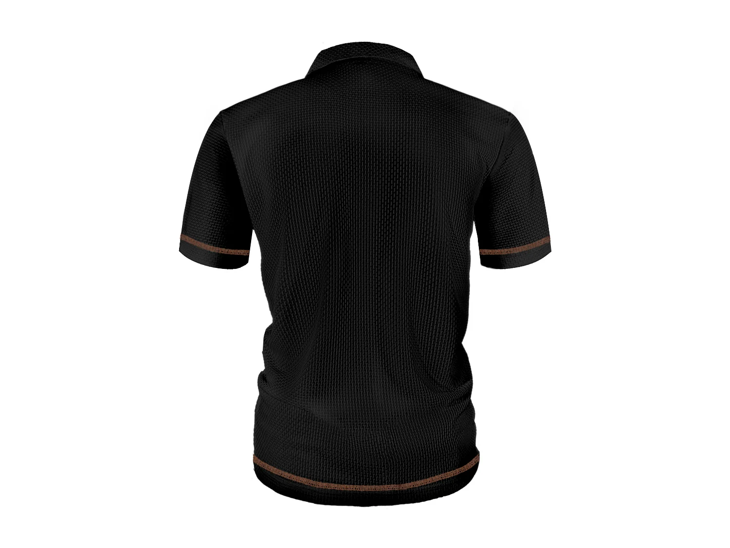 Summer ice silk lapel POLO men's short-sleeved T-shirt, men's top
