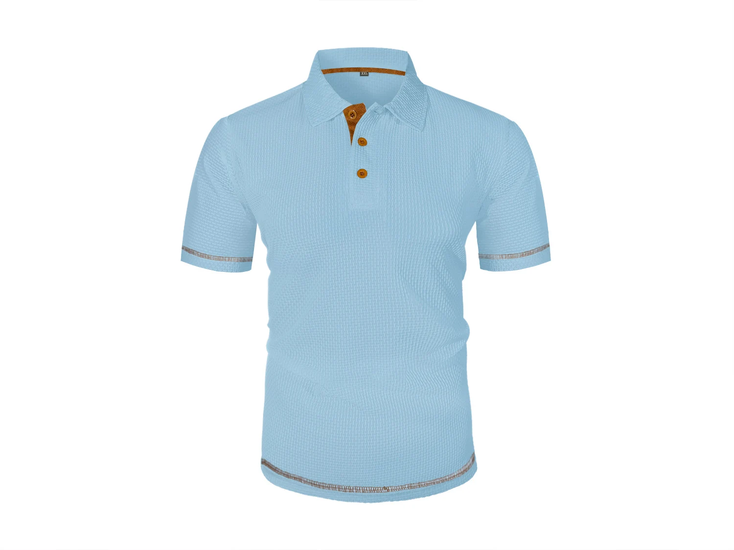 Summer ice silk lapel POLO men's short-sleeved T-shirt, men's top