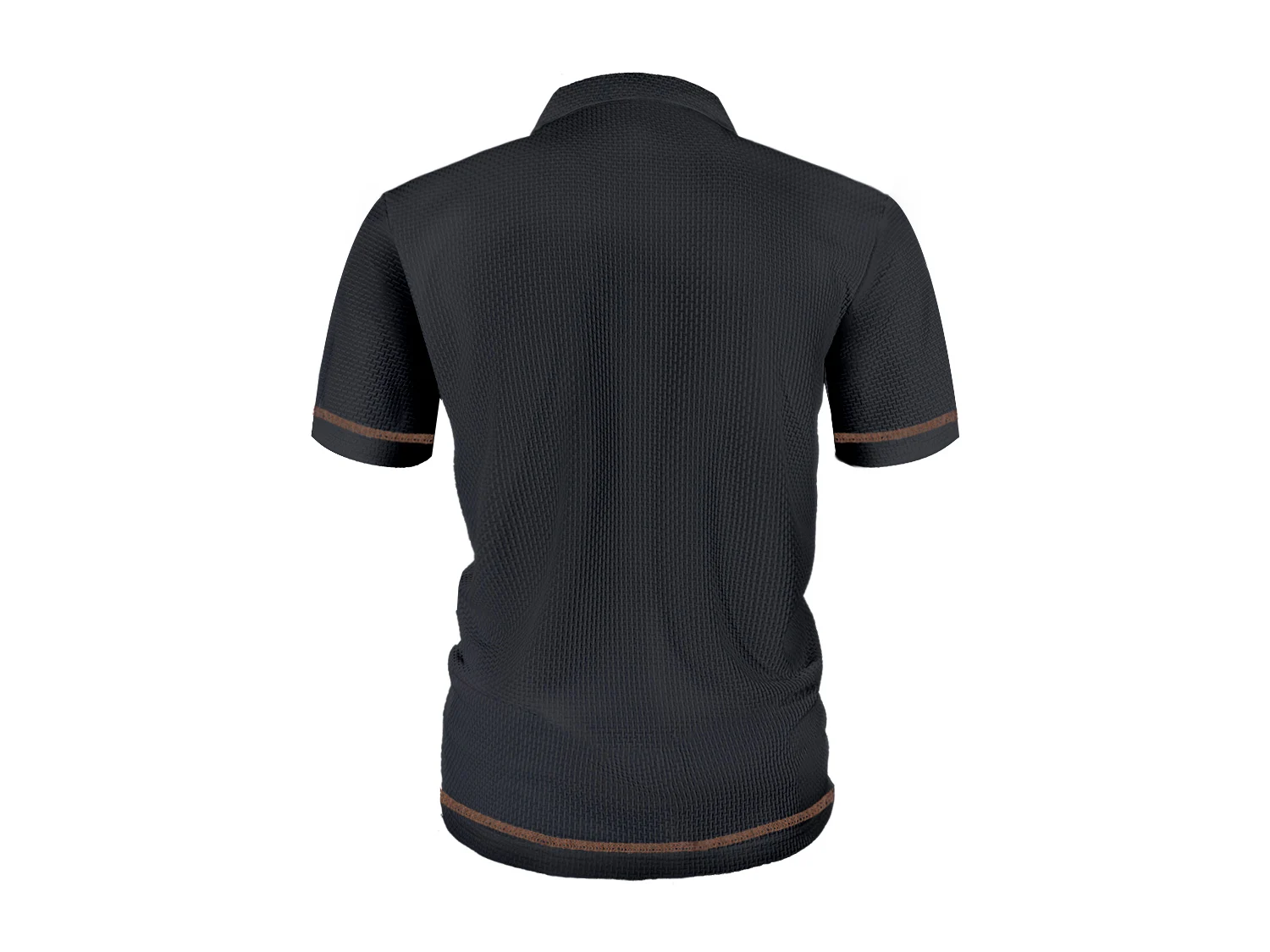 Summer ice silk lapel POLO men's short-sleeved T-shirt, men's top