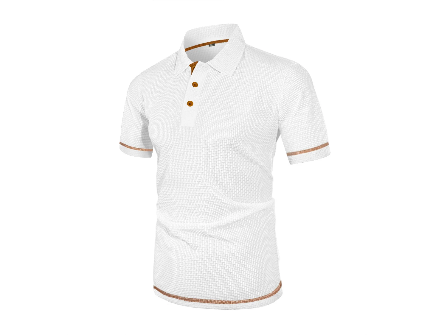 Summer ice silk lapel POLO men's short-sleeved T-shirt, men's top