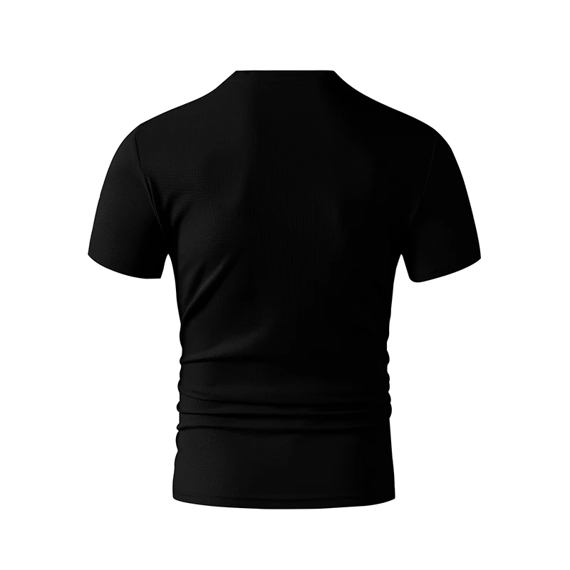 2026 New Men's Casual Fashion Simple V-neck Short Sleeved T-shirt Summer Comfortable Breathable Versatile Top