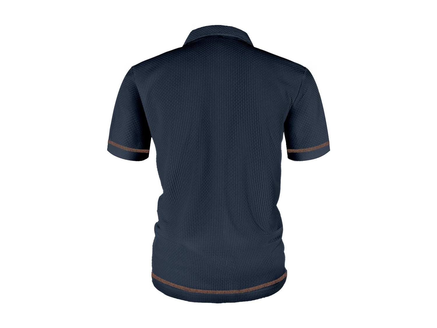 Summer ice silk lapel men's short-sleeved T-shirt men's clothing top