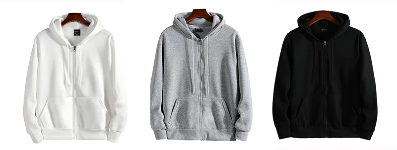 Zipper Hoodies Autumn Winter Men's New Long Sleeve Hooded Sweatshirt Fashion Casual Male Outfit Sportwear Loose Fit Clothes