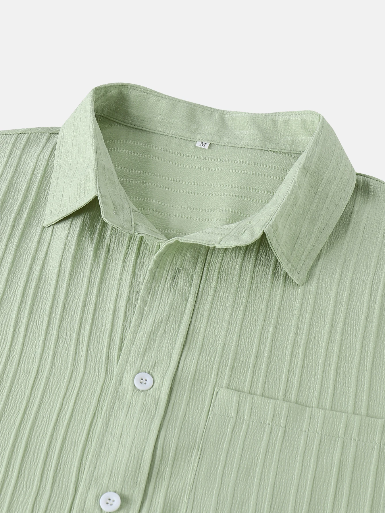Men's Comfortable Shirt Summer Beach Men's Shirt Men's Short Sleeve Shirts Solid Color Casual Short Sleeve Shirt