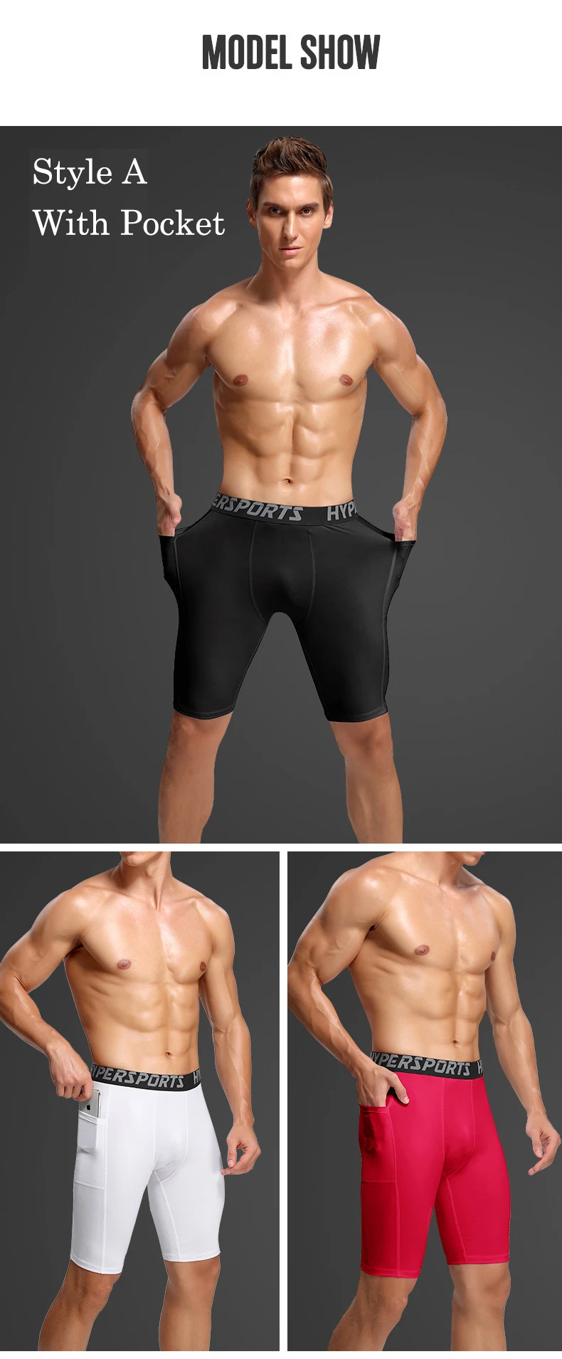Compression Training Shorts Men Summer Sportswear Joggers Short Pants Quick Dry Gyms Fitness Male Tights Workout Sports Shorts