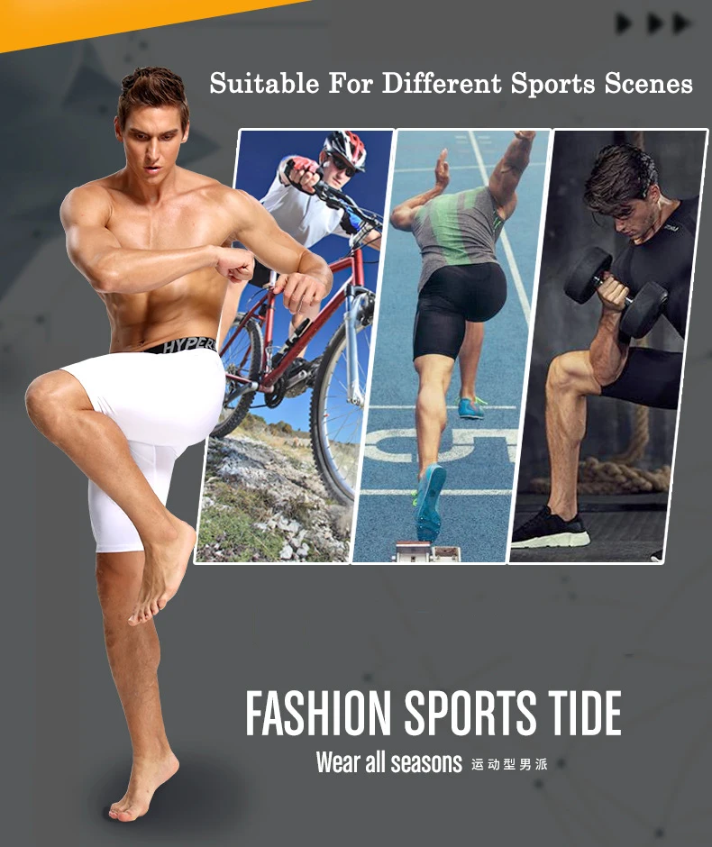 Compression Training Shorts Men Summer Sportswear Joggers Short Pants Quick Dry Gyms Fitness Male Tights Workout Sports Shorts