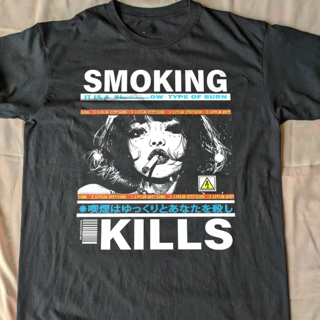 2026 "Smoking Kills" Men's and Women's Best-selling Retro Comic Style Pattern T-Shirt