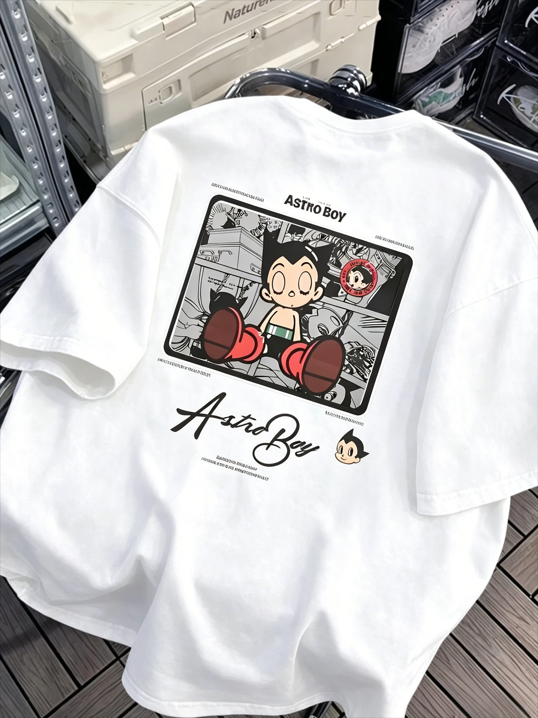 Men's Summer Cotton Breathable Comfortable Round-neck Short-sleeved T-shirt Cartoon Casual Pattern Korean Fashion Men's T-shirts