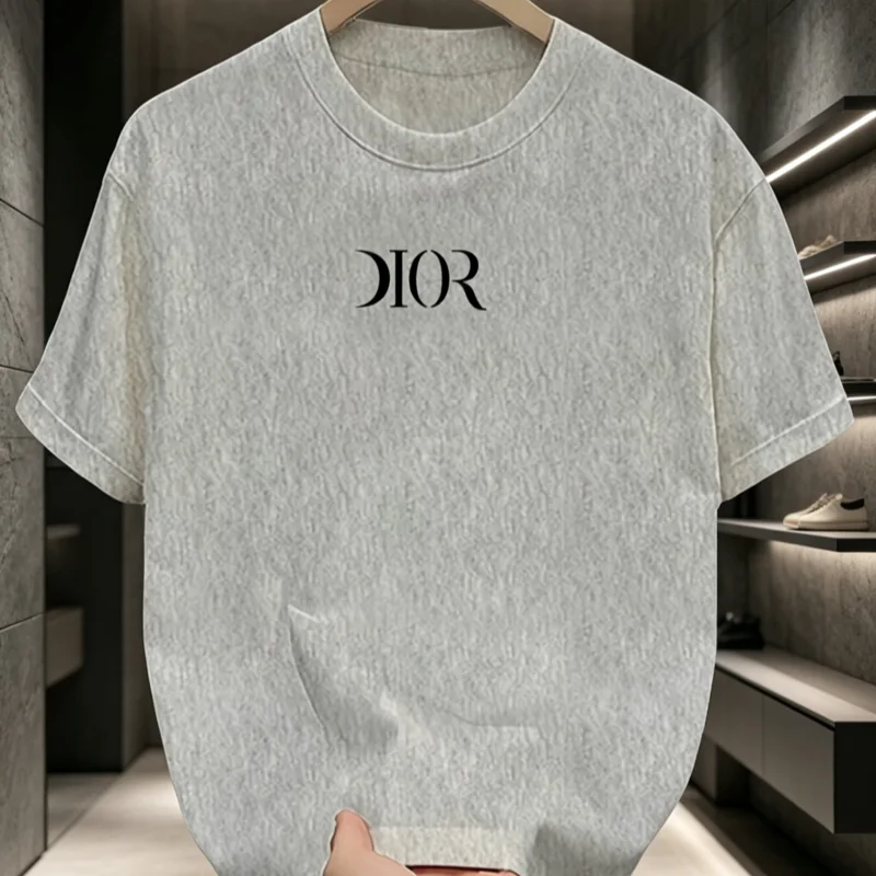 2026 New Summe T-shirt Flat Print Round Neck Short Sleeve Men's and Women's Comfort Wardrobe Essential Daily Wear T-shirt