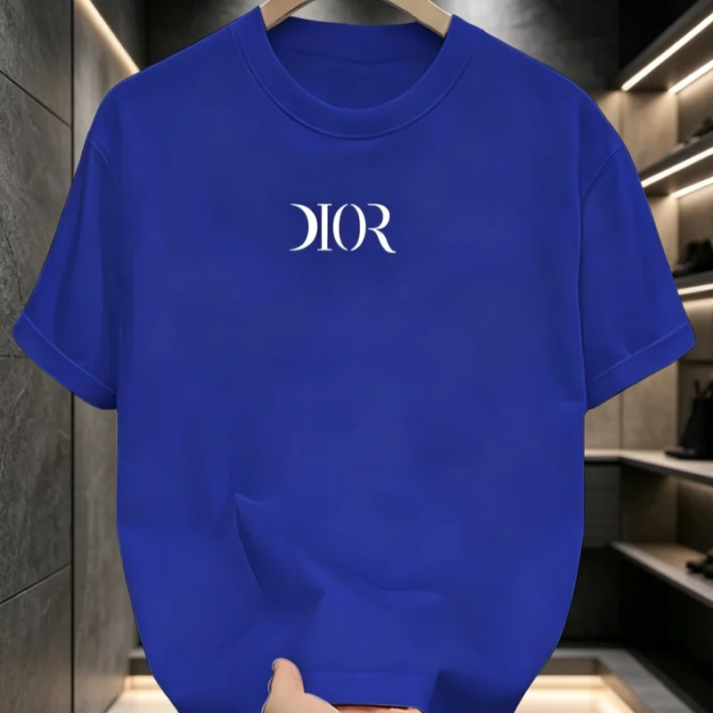 2026 New Summe T-shirt Flat Print Round Neck Short Sleeve Men's and Women's Comfort Wardrobe Essential Daily Wear T-shirt